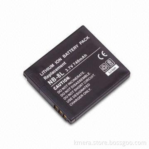 Digital Camera Battery with 740mAh Capacity